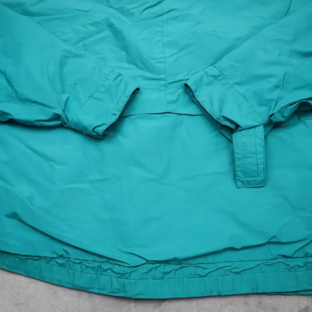 Columbia Jacket Mens L Green Radial Sleeve Stand Up Neck Full Zip Windbreaker